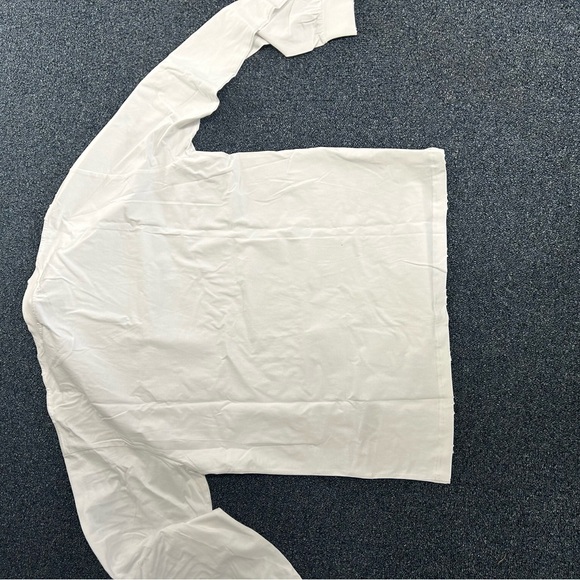 Balenciaga Oversized BB Logo Long Sleeve Shirt White/Black – Size L (Fits XXL) - Picture 14 of 15